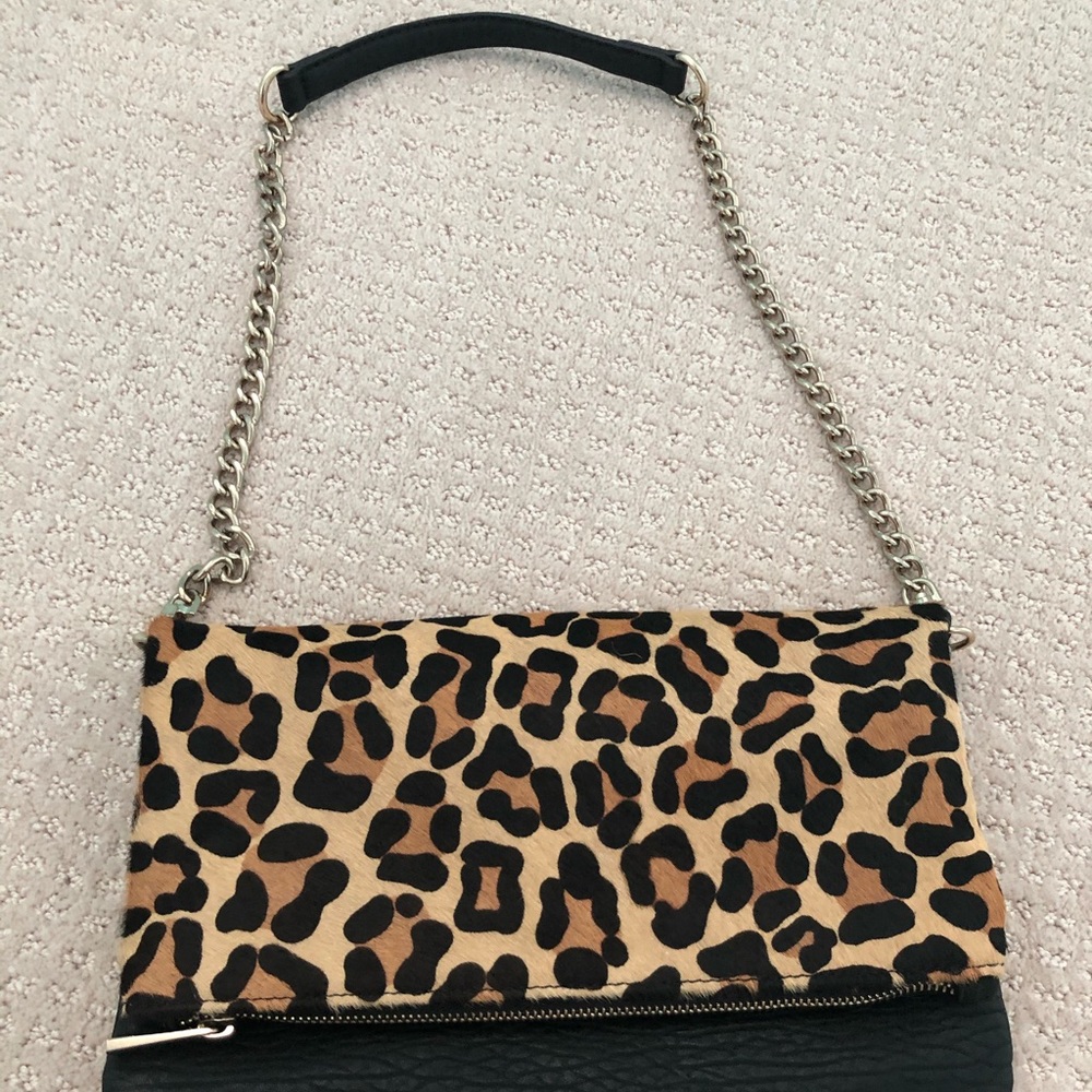 leopard print bag from Express